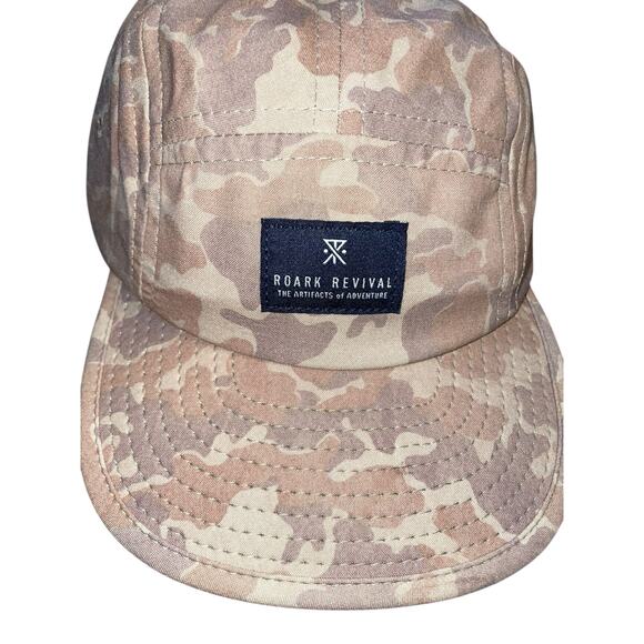 Roark Revival Crush It Baseball Cap Hat Adjustable Artifacts Adventure Tan Camo - Picture 3 of 14